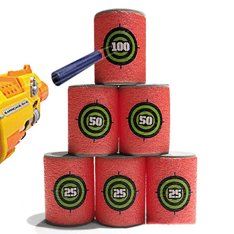 Kid child Toy 6Pcs/set EVA Soft Bullet Targets for Blasters Shooting Game Dart 