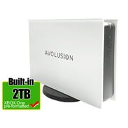 Avolusion PRO-5X Series 2TB USB 3.0 External Gaming Hard Drive for XBOX One Original, S & X (White) - 2 Year Warranty