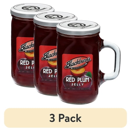 (3 pack) Blackburn's Red Plum Jelly 18 oz