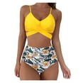 thumbnail image 1 of Elegante traje de baño sólido e impreso para mujer, traje de baño dividido, conjunto de traje de baño dividido OAVQHLG3B Store lin121212, 1 of 4