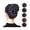 2, variant on Synthetic High Temperature Fiber Curly Hair Bun Clip - Elegant Chignon Hairpiece for All Occasions