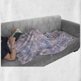 thumbnail image 6 of Tropical Soft Flannel Fleece Blanket, Date Palm Leaves Soft Pastel Tones Exotic Paradise Plants Illustration, Cozy Plush for Indoor and Outdoor Use, 60" x 80", Pale Pink Blue Cream, by Ambesonne, 6 of 6