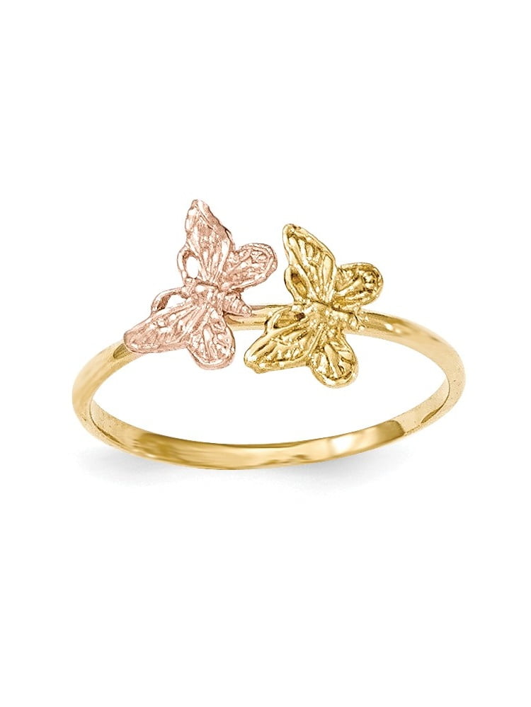 butterfly ring 14k gold