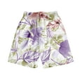 thumbnail image 3 of kingque Men Beach Shorts Elastic Waist Bottoms Floral Print Summer Short Pants Hawaiian Beachwear Holiday, 3 of 4