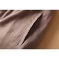 thumbnail image 4 of JIAYUE Women's Shorts Bermuda Solid Color Casual High Waisted Lightweight Button Down Comfy With Pockets Stylish Female Bottoms, 4 of 9