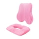 thumbnail image 4 of Cojín de espalda y asiento Silla de oficina Cojín Aviso transpirable Almohada de soporte lumbar de asiento suave para silla de escritorio, coche de Rosa, 4 of 8