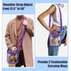 thumbnail image 5 of Bolsa Transparente MoKo para Estadio 23x16x6 cm Impermeable Morada, 5 of 7