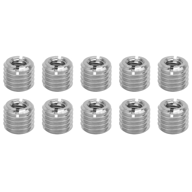 Thread Inserts, 10pcs Threaded Inserts Male Female Thread Reducing Nut Durability Stability Simple To Install For Automobiles For Steam Turbines For Aviation