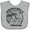 AC-Heather Grey, variant on Inktastic Summer Vacation Mode Wrightsville North Carolina Boys or Girls Baby Bib