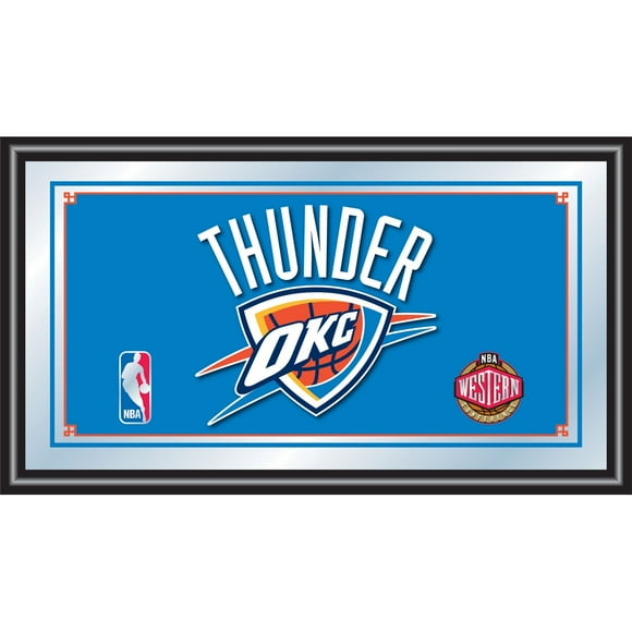 NBA Oklahoma City Logo Miroir Encadré