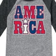 thumbnail image 3 of Instant Message - America Stacked - Toddler & Youth Raglan Graphic T-Shirt, 3 of 6