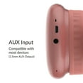 thumbnail image 4 of IQ Sound Bluetooth Over-Ear High-Performance Headphones with Mic, FM Radio, and 3.5-mm Aux Input, up to 6 Hours Play Time, IQ-170BT (Rose Gold), 4 of 7