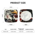 thumbnail image 5 of Rateoe Retro American Eagle A Pattern Square Couch Cushion Covers, Sofa Furniture Protector Slipcover with Bottom Tie rope, Soft Non-Slip Non-Wrinkle Non-Sticky-Six Piece, 5 of 7