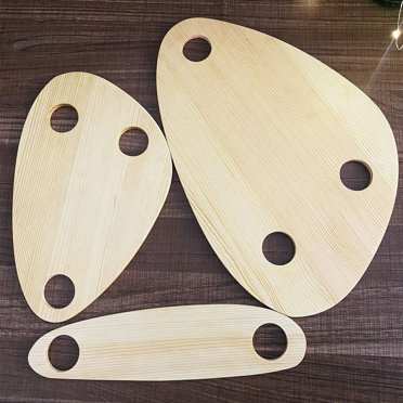 3Pcs Cheese Board Wine Board Removable Tray Wine Glass Holder Wine Cheese Trays for Christmas