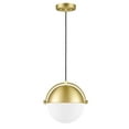 thumbnail image 2 of Light Society Jane Pendant Light in Brushed Brass/White, 2 of 16