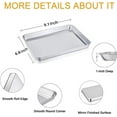 thumbnail image 4 of Stainless Steel Roasting Rack Cooling Rack Baking Rack - 8.7"x6.3" Oven and Dishwasher Safe Stainless Steel Baking Rack for Cooking, 4 of 8