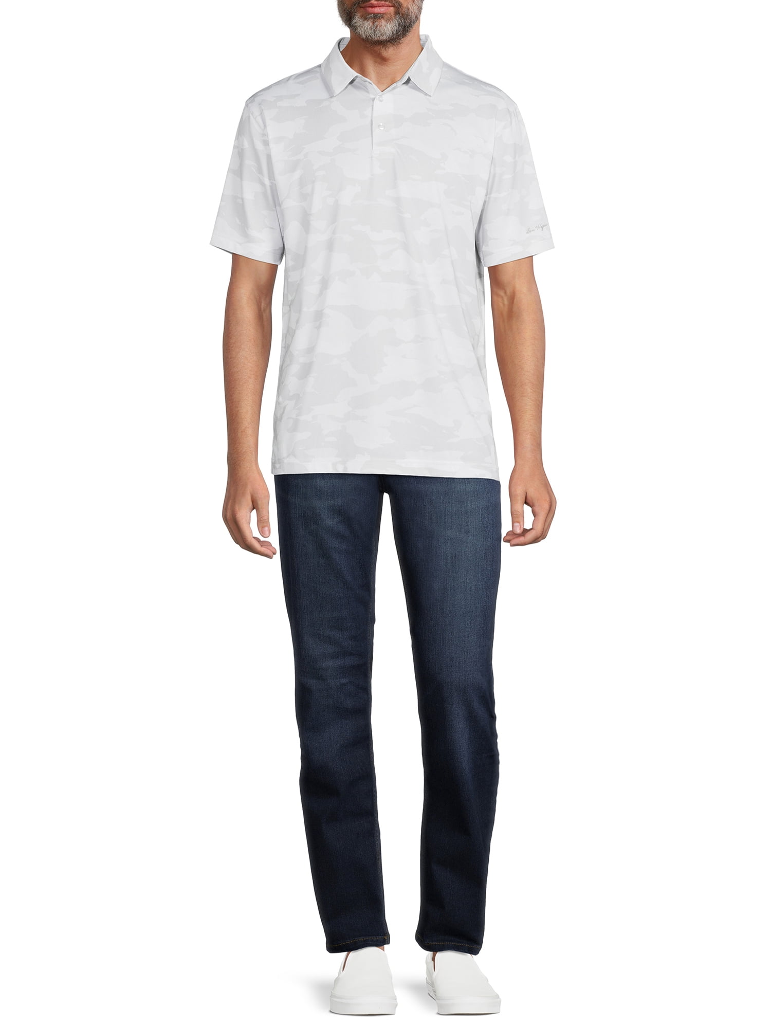 Ben Hogan Men's and Big Men's Camouflage Golf Polo Shirt with Short Sleeves, Sizes S-5XL