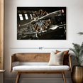thumbnail image 3 of Elephant Stock War Airplane Propeller Wall Art - Horizontal Canvas Wall Art - Living Room Wall Decor - Transportation Canvas - Black And Gray Decor - 48" x 32", 3 of 8