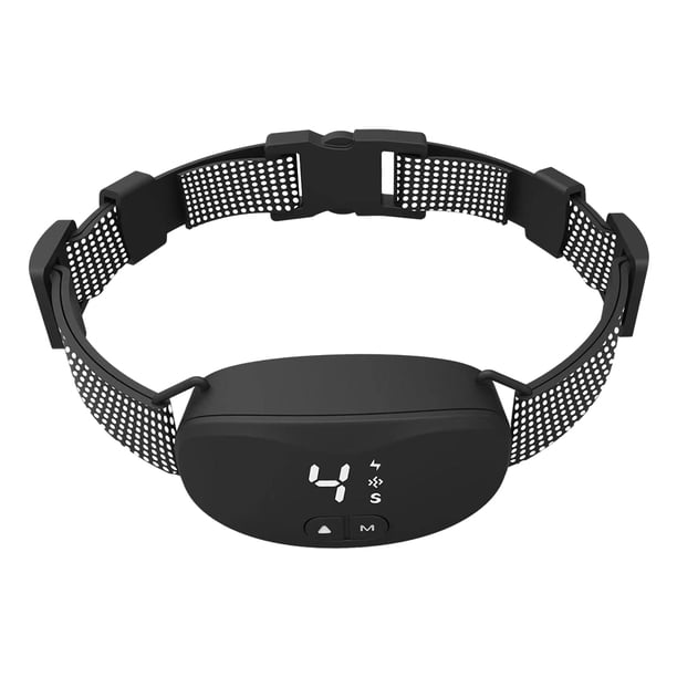 DQrwqpou Collar Antiladridos Con Vibración Recargable para Todas Las Razas Y Tamaños (negro)