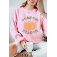 thumbnail image 2 of Autumn-themed Sweatshirt with Pumpkin Pattern - Pink | [ZhiHiMeRi] | (US 12-14)L, 2 of 6