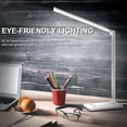 thumbnail image 2 of White crown LED Desk Lamp Dimmable Table Reading Lamp with USB Charging Port, 5 Lighting Modes, Sensitive Control, 30/60 Minutes Auto-Off Timer, Eye-Caring Office Lamp (Black), 2 of 9
