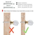 thumbnail image 2 of Uxcell 0.79"x1.18" Wardrobe Dresser Door Knobs Pull Handle Crystal Gold Color 4pcs, 2 of 7