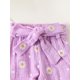 thumbnail image 5 of Conjunto de otoño para bebé niña: pelele de manga larga con pantalón con cinturón y estampado floral, y diadema., 5 of 7