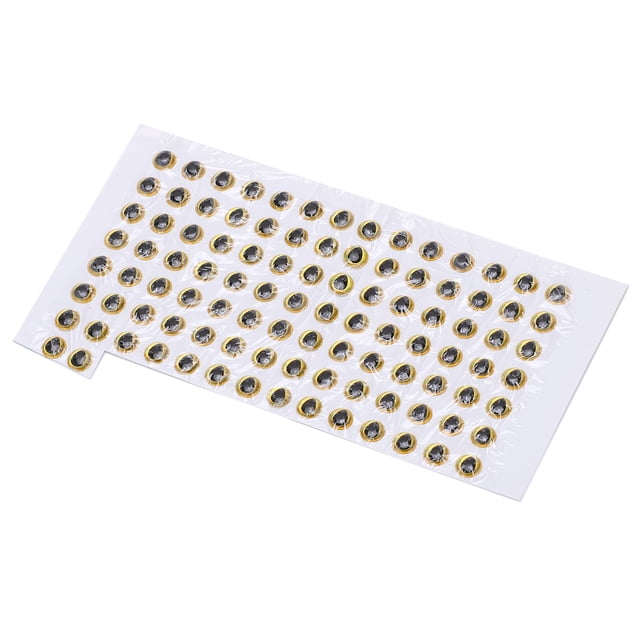 100 Uds ojos de pez Bling Bling 5mm duraderos 3D redondos suaves DIY ligeros y delicados
