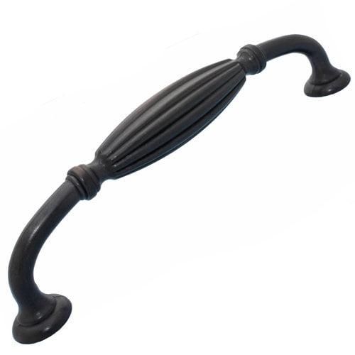 GlideRite 5 in. Center Fluted Cabinet Pulls, Antique Brass, Pack of 10