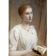 thumbnail image 2 of Perugini, Charles Edward 14x18 Black Ornate Wood Framed with Double Matting Museum Art Print Titled - Portrait of Miss Helen Lindsay, 2 of 4