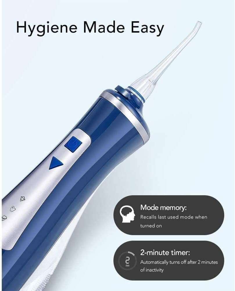 Water Flosser for Teeth Gums & Braces Care Water Resistant,Cordless & Travel Ready, Deep Clean,Fresh Breath & Healthier Smile,Refillable 240mL,3 Modes