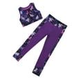 thumbnail image 3 of JanJean Kids Girls Dance Sports Gymnastics Outfits Tank Tops with Leggings Tights 2 Pieces Sportswear Pegasus Black 6, 3 of 6
