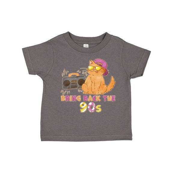Inktastic Bring Back the 90s Cool Orange Cat Boys or Girls Toddler T-Shirt