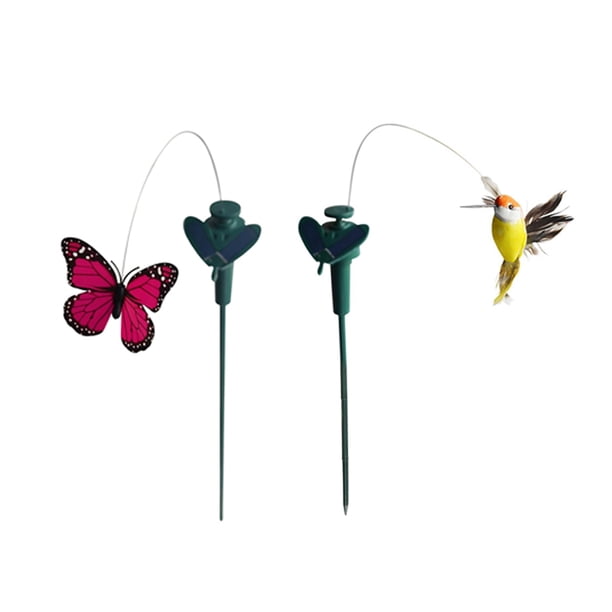 2pcs Estacas Sor de Campo Mariposa Adornos Festivos Figurita Decorativa Sunnimix Plantador de estacas de mariposas