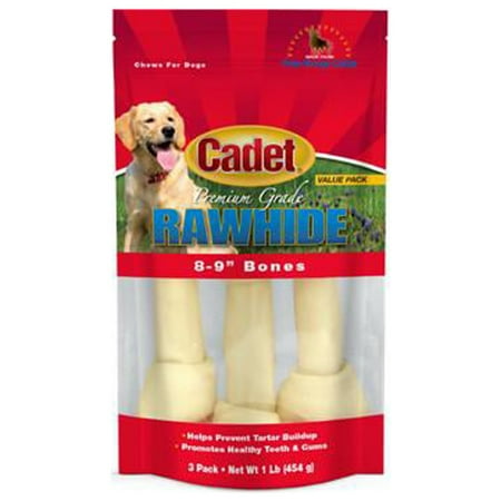 UPC: 0768303100093 | IMS Trading 10009 3-Pack Natural Rawhide Bone for Dogs  8-Inch