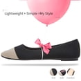 thumbnail image 2 of AOMAIS Women Ballet Flats Pointy Toe Flats Mesh Casual Shoes for Women Slip on Shoes(Beige Black,US10), 2 of 9