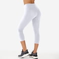 thumbnail image 2 of Bibifish Womens Yoga Pants Capri Yoga Pants High-Waist Soft Slim Fit Home Loungewear Comfortable Tummy Control Activewear For Ladies, 2 of 4