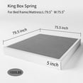 thumbnail image 3 of QFTIME 5" Metal King Box Spring, Mattress Foundation, Heavy-Duty, Easy Assembly, 3 of 6