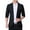 Black, variant on SWSMCLT Men's Business Long Sleeve Slim Fit Suit Jacket Casual Blazer Fitted Fall Semi Formal Suit Separate Black 44