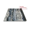 thumbnail image 5 of HR Abstract Area Rug - Non-Slip Rubber Backing, Polyester, Flat Texture, Gray and Multi-Color - Add Modern Elegance to Your Space with a Stunning Printed Design, 5 of 7