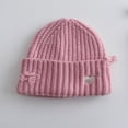 thumbnail image 3 of Ugoldhm Kid Girls Winter Knitted Hat - Cute Embroidered Love Heart Cuffed Warm Beanie, Cold Weather Warm, 3 of 3