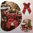 thumbnail image 6 of Fabric Bow Decoration for Chair, Holiday Party Ornament, 6 of 6