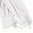 thumbnail image 6 of Medieval Lace Up, Shirt Belt Renaissance, Pirate Top Long, Sleeve Historical, Medieval Lace Up Shirt With Belt Renaissance Pirate Top Long Sleeve Historical Costume for Costume Party, White L, 6 of 8