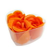 Unique Bargains 3 Pcs Orange Artifical Bathing Shower Rose Flower Bath Soaps Petals