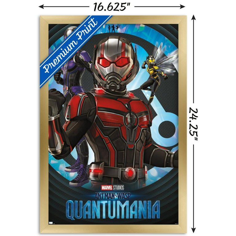 Marvel Ant-Man and the Wasp: Quantumania - Logo Wall Poster, 22.375 x 34,  Framed 