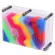 thumbnail image 4 of 3D Pin Art Board 3D Pin Art Juguete sensorial Escritorio clásico Novedad Escultura Impresión Aguja Arte Juguete para niños Niñas Regalos de cumpleaños Base mediana blanca, 4 of 10