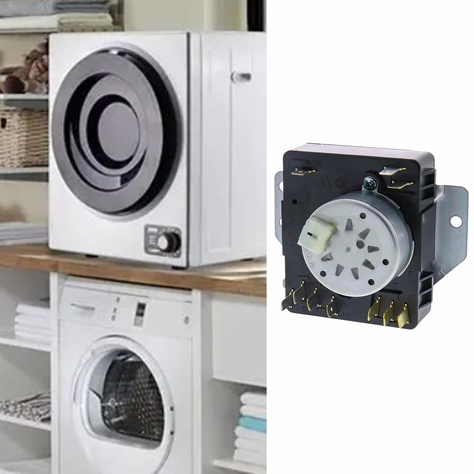 TOP-MAX W10185992 Dryer Timer Replacement, Fit for Whirlpool & Maytag, Replace AP6016542, 4441883, and PS11749833