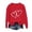 Red-oversized sweatshirt for women plus size, variant on Feancey Valentine's Day Crewneck Sweatshirts for Women Love Heart Graphic Pullover Tops Soft Fleece Lined Long Sleeve Shirt Comfy Loose Sweatshirt Red L