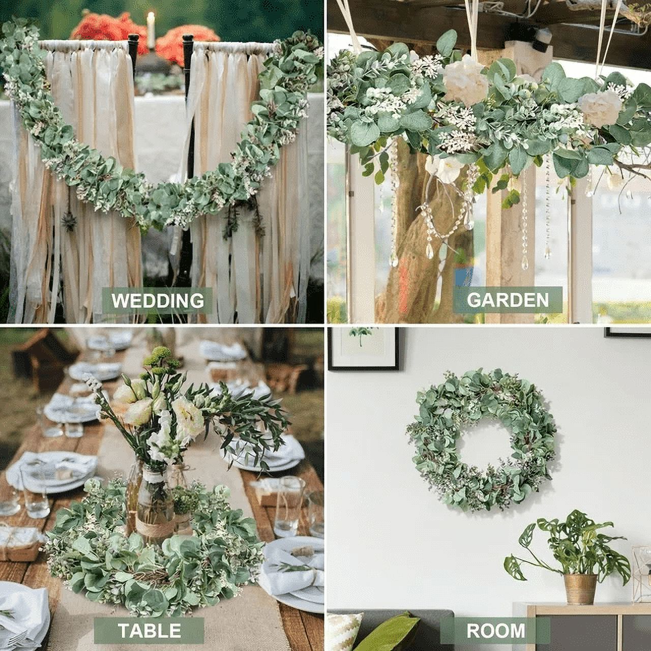 Scidweet Christmas Eucalyptus Garland 2-Pack photo 7