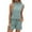 Green, variant on Fgnfyis Women's Vacation Fashion Casual Suit Solid Color Summer Shorts and Tank Top Two Piece Sets High Neck Shirt Sexy Slim Suits Two Piece Sets for Women Short Sets Black L